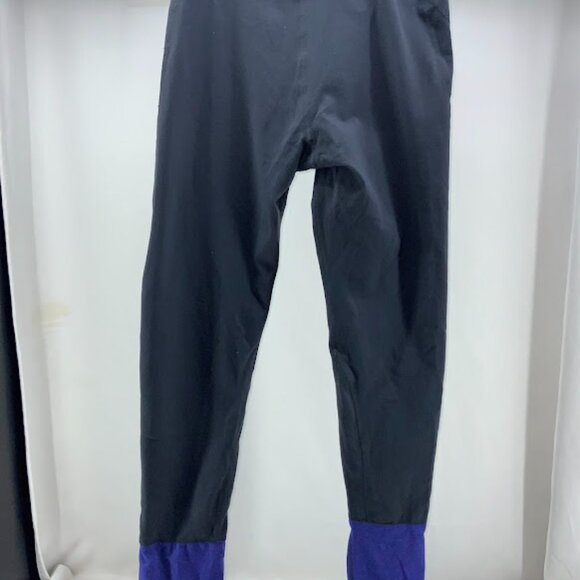 Athleta Pile Barre Leggings Size xl black blue - Picture 3 of 4